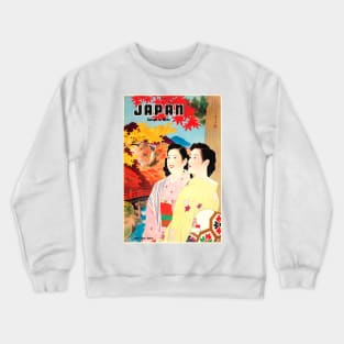 JAPAN Autumn in Nikko Japanese Travel Bureau Vintage Travel Crewneck Sweatshirt